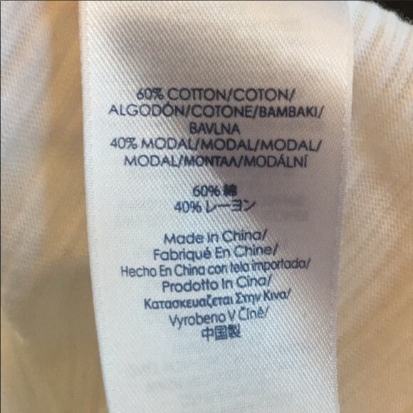 Chaps White Geometric Pattern Tank Top - Picture 3 of 5